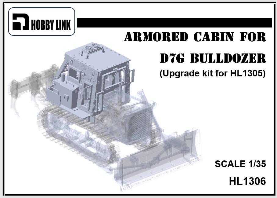 1/35th scale :: US D7G Dozer Armored Cab conversion